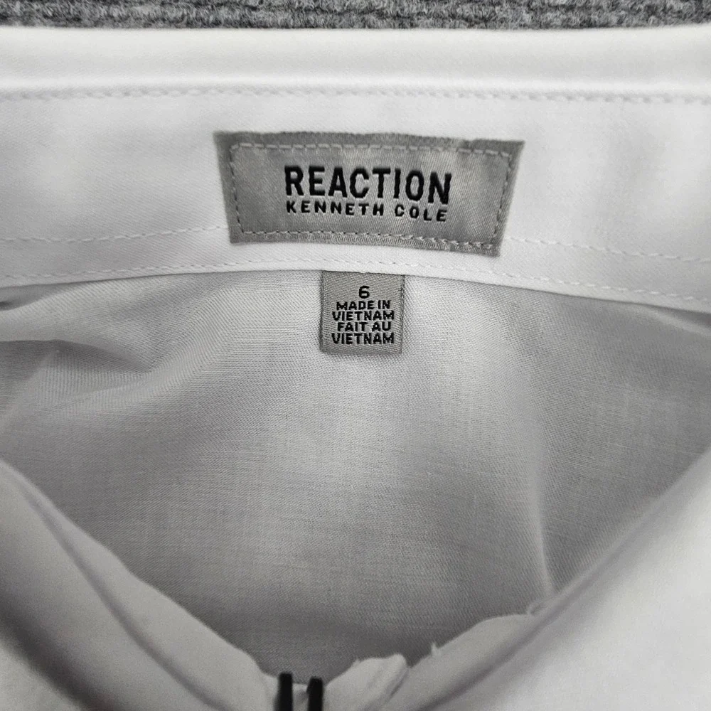 Kenneth Cole Reaction Dress Set Boys Size 6‎ Black / White Pants Shirt Tie NWOT